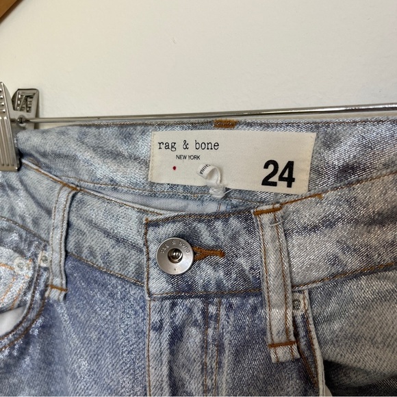 Rag & Bone Alex Liquid High Rise Straight Pants Size 24 - Picture 5 of 7